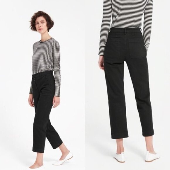 Everlane Cropped Straight Regular Jeans - Picture 1 of 4